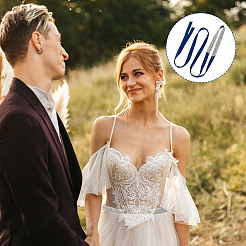 Braut Gürtel für Hochzeitskleid&nbsp;AJEW-WH0471-114A