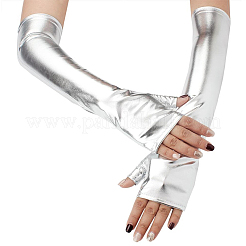 Lange fingerlose Handschuhe aus Polyester&nbsp;AJEW-WH20018-117A