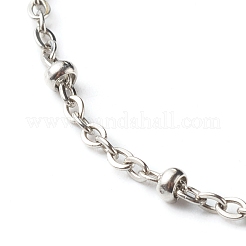 Pulseras de cadena satélite de acero inoxidable 304 resistentes al deslustre&nbsp;BJEW-JB06524-01