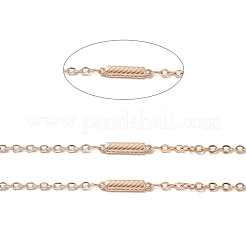 Catene a maglie rettangolari in acciaio inossidabile 304 con placcatura ionica (ip)&nbsp;STAS-B041-09RG