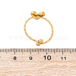 Herz 304 Edelstahl Emaille Manschettenringe&nbsp;RJEW-D306-32G-01