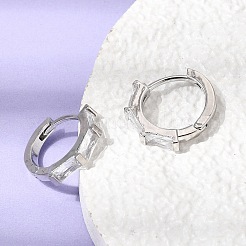 Creolen aus Messing mit Pavé-Zirkonia&nbsp;EJEW-G471-09P-01