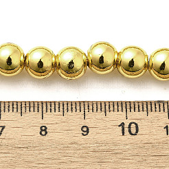 Brins de perles d'hématite magnétiques synthétiques galvanisées&nbsp;G-L613-F01-02C