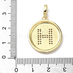 Pendentifs en laiton zircon cubique transparent&nbsp;KK-L253-17G-H