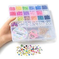 Kit fai da te per la creazione di braccialetti da surfista heishi&nbsp;DIY-YW0007-43