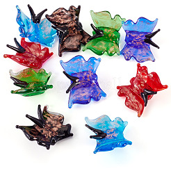 10 Stück 5 Farben transparente Bunte Malerei-Perlen&nbsp;LAMP-TA0002-27
