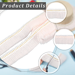 5 Yards Polyester-Spitzenband&nbsp;SRIB-GF0001-74A