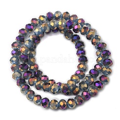 Chapelets de perles en verre électroplaqué&nbsp;EGLA-A034-J6mm-G03