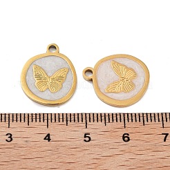 Placcatura ionica (ip) ciondoli in acciaio inossidabile chirurgico 316&nbsp;STAS-U014-53G-01