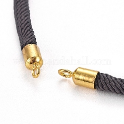 Fabrication de bracelet en corde de polyester&nbsp;BJEW-WH0009-06C