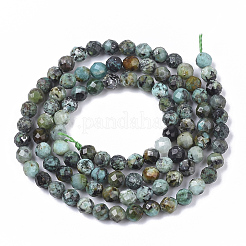 Natürliche afrikanische türkis (jasper) perlen stränge&nbsp;X-G-S361-4mm-002