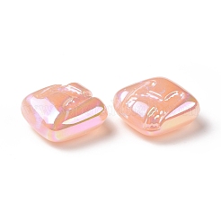 Perline acriliche con placcatura iridescente arcobaleno&nbsp;LS-OACR-A010-06D