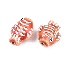 Abalorios de porcelana hechas a mano&nbsp;PORC-K010-08-08