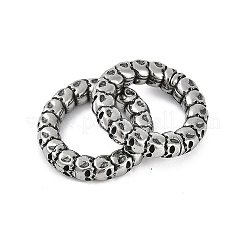 Anello teschio 316 acciaio chirurgico inossidabile anelli per il naso&nbsp;EJEW-G416-19B-AS