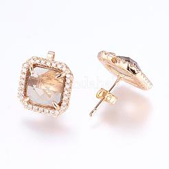 Risultati in ottone micro pavé di zirconi cubici&nbsp;ZIRC-G116-29-B02