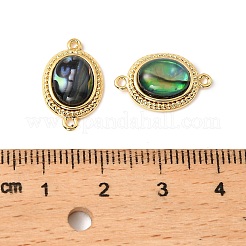 Ovale Verbindungsstück-Anhänger aus natürlicher Paua-Muschel&nbsp;KK-G538-47G