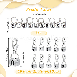 DIY-Würfel mit Strickwerkzeug-Sets Nr. 0~9&nbsp;HJEW-NB00198