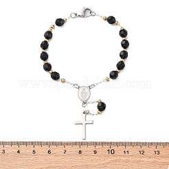 Bracelets à maillons en acier inoxydable 304&nbsp;BJEW-A032-07GP-01
