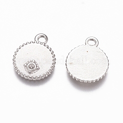 Anlaufgeschützte Strass-Fassungen für Anhänger aus Edelstahl 304&nbsp;LS-STAS-G218-15P