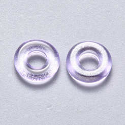Perles de verre peintes par pulvérisation transparent&nbsp;GLAA-S190-003A-02