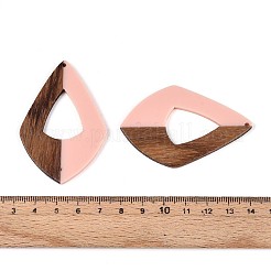 Colgantes de resina y madera de nogal&nbsp;RESI-T057-36M