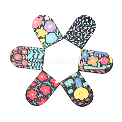 24pcs 6 colgantes de acrílico impresos en relieve estilo&nbsp;SACR-CJ0001-13