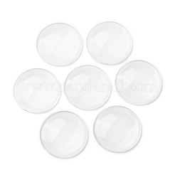 Cabochons en verre transparent&nbsp;GGLA-R026-35mm