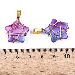 Murano Anhänger & Charms&nbsp;GLAA-T023-06J