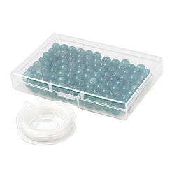 100pcs perles de jade blanc naturel&nbsp;DIY-SZ0004-58I