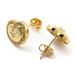 Aretes de circonio cúbico&nbsp;EJEW-G355-15G