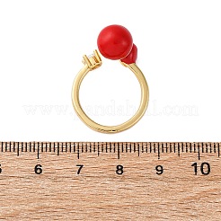 Bagues de manchette ouvertes en laiton avec micro pavé de zircone cubique pour femmes&nbsp;RJEW-U057-26G-02