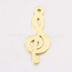 Pendentifs de clé de sol en alliage de style tibétain&nbsp;X-TIBEP-R315-G-LF