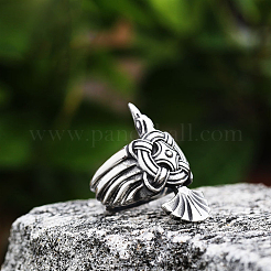 Retro 304 Edelstahl Fingerringe&nbsp;FS-WG0E659-03