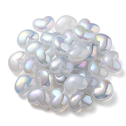Placcatura uv arcobaleno iridescente imitazione gelatina perline acriliche&nbsp;OACR-C007-08D