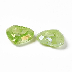 Placcatura uv cornici di perline acriliche iridescenti arcobaleno&nbsp;PACR-M003-04A
