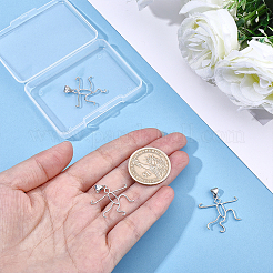 4 support de cabochon pour pendentif en laiton&nbsp;KK-WR0001-96A-P
