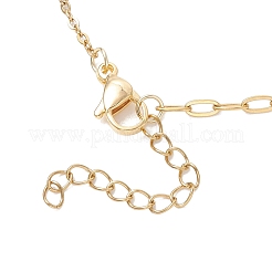 Herstellung von Satellitenkettenarmbändern aus Büroklammerketten aus Edelstahl 304&nbsp;BJEW-JB13073-01