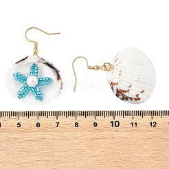 Natürlichen Shell Ohrringe&nbsp;EJEW-MZ00754