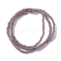 Transparentes perles de verre de galvanoplastie brins&nbsp;EGLA-H107-01A-B05