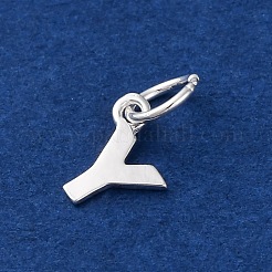 925 breloque lettre en argent sterling&nbsp;LS-STER-C012-01S-Y