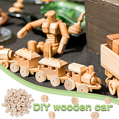 240 Stück Birkenholzrad&nbsp;DIY-OC0013-47