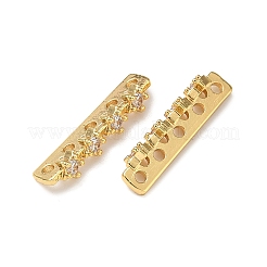 Messing-Abstandshalter mit Mikropflaster und klarem Zirkonia&nbsp;KK-Z139-11G-01