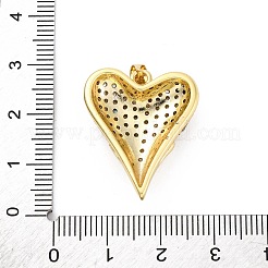 Colgante micropavé cubic zirconia de latón&nbsp;KK-U066-04B-G