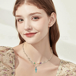 16 pendentif en acier inoxydable 201 avec placage ionique (IP)&nbsp;STAS-DC0014-69