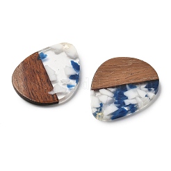 Pendentifs en résine et noyer&nbsp;FIND-R051-04D