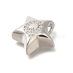 Porte micro ouvrent pendentifs zircone cubique en laiton de placage&nbsp;KK-I722-05P-Q