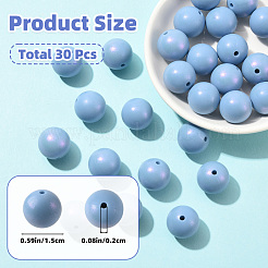 30 perle ronde en silicone&nbsp;SIL-SZ0004-23B
