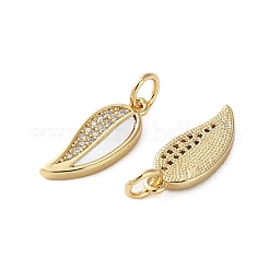 Colgante micropavé cubic zirconia de latón&nbsp;KK-U070-14B-G