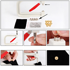 Cabochon di strass in resina e perline&nbsp;DIY-WH0204-54