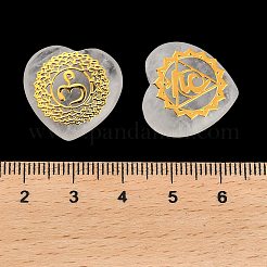 7 stücke 7 arten chakra natürliche quarz kristall liebe herz ornamente figuren&nbsp;G-P533-01G